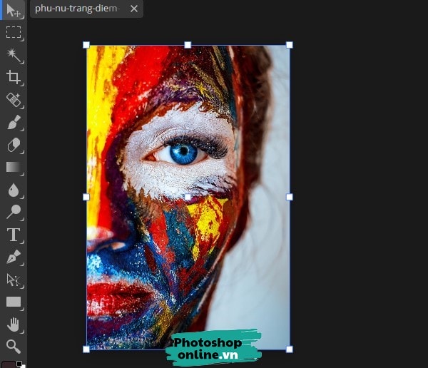 Tạo ảnh đen trăng bằng Photoshop online
