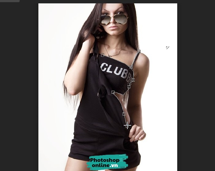 Thay đổi màu áo trong Photoshop online, thay đổi màu áo online