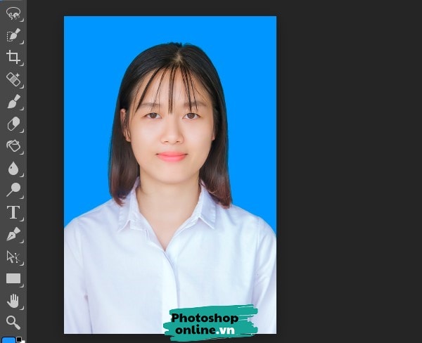 Thay đổi phông nền ảnh thẻ bằng Photoshop online, thay nền ảnh thẻ online