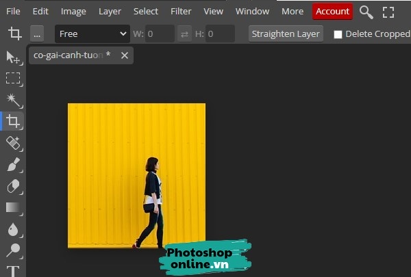 thu nhỏ ảnh bằng Photoshop online, giảm kích thước ảnh online