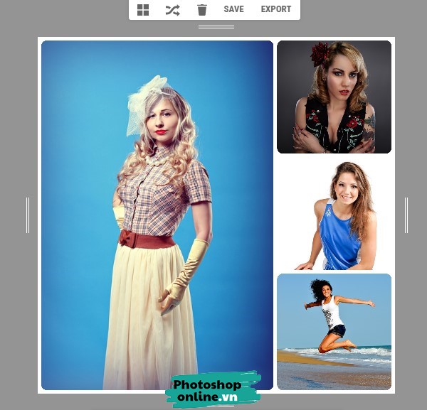 Ghép nhiều ảnh vào 1 khung online