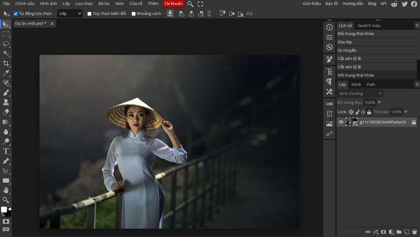 Photoshop online tiếng Việt