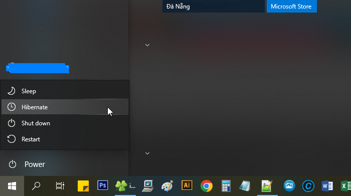giải thích chế độ hibernate, chế độ sleep, chế độ Shutdown