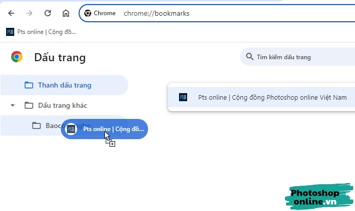 Tạo dấu trang trong Chrome, cách lưu trang web trong Chrome