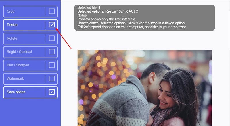 Trình resize ảnh hàng loạt, trình chỉnh kích thước ảnh hàng loạt online