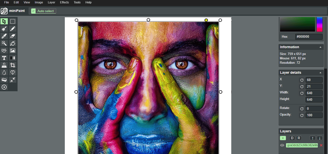 Paint online - Công cụ vẽ tranh và chỉnh sửa ảnh trực tuyến ngay trên trình duyệt